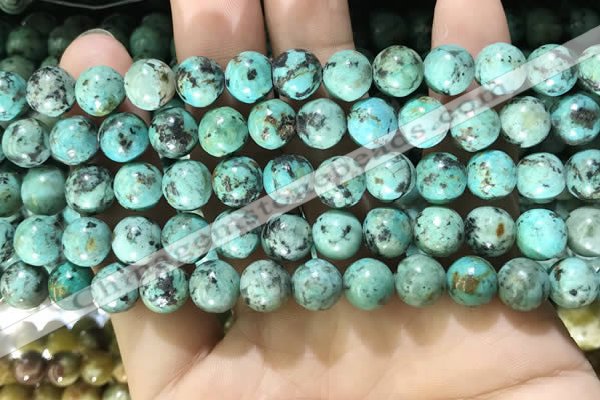 CTU572 15.5 inches 8mm round african turquoise beads wholesale