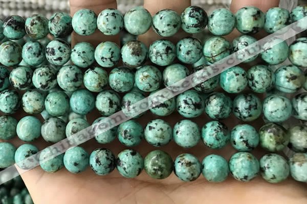 CTU582 15.5 inches 8mm round natural african turquoise beads