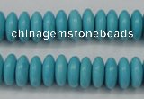 CTU880 15.5 inches 5*8mm rondelle dyed turquoise beads wholesale