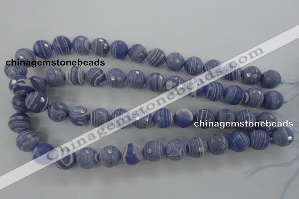 CTU925 15.5 inches 14mm faceted round synthetic turquoise beads