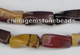 CTW125 15.5 inches 9*20mm twisted trihedron mookaite gemstone beads