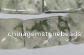 CTW321 15.5 inches 20*30mm wavy rectangle peace stone beads