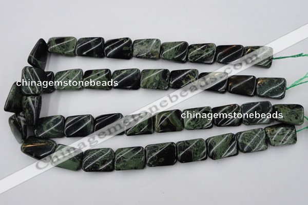 CTW381 15.5 inches 15*20mm twisted rectangle kambaba jasper beads