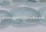 CTW503 15.5 inches 20*30mm faceted & twisted synthetic quartz beads