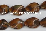 CTW62 15.5 inches 13*18mm twisted oval jasper gemstone beads