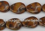 CTW75 15.5 inches 15*20mm twisted oval jasper gemstone beads