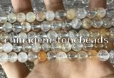 CTZ12 15.5 inches 8mm round natural topaz gemstone beads