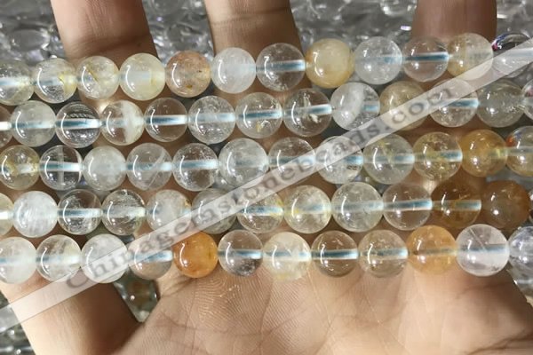 CTZ12 15.5 inches 8mm round natural topaz gemstone beads