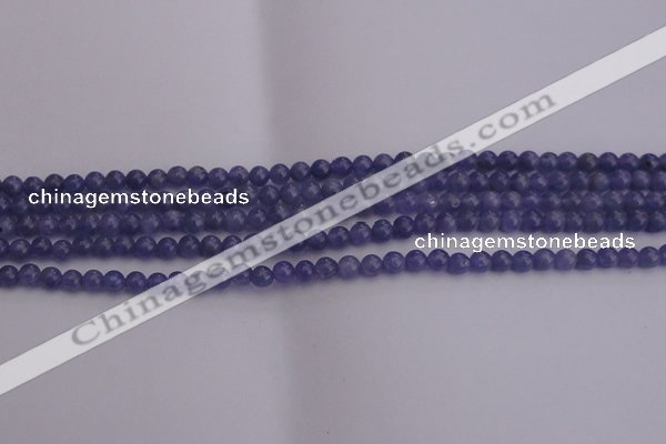 CTZ500 15.5 inches 4mm round natural tanzanite gemstone beads