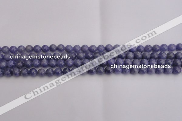 CTZ502 15.5 inches 7mm round natural tanzanite gemstone beads