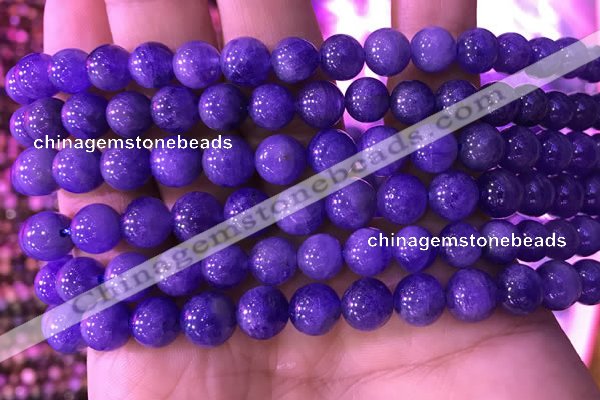 CTZ514 15.5 inches 7mm round natural tanzanite gemstone beads