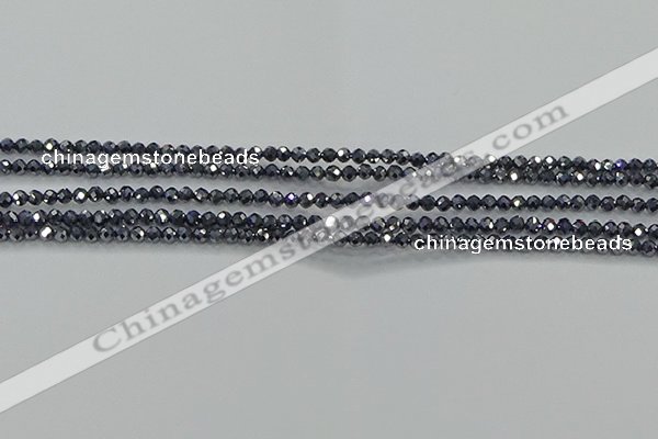 CTZ608 15.5 inches 2mm faceted round terahertz beads wholesale