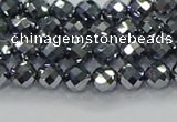 CTZ610 15.5 inches 4mm faceted round terahertz beads wholesale