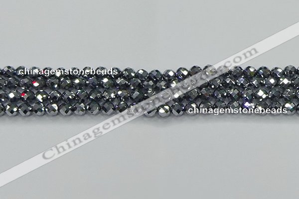 CTZ611 15.5 inches 6mm faceted round terahertz beads wholesale