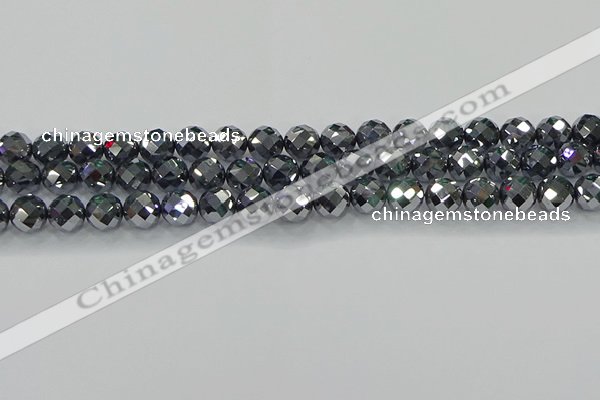 CTZ612 15.5 inches 8mm faceted round terahertz beads wholesale