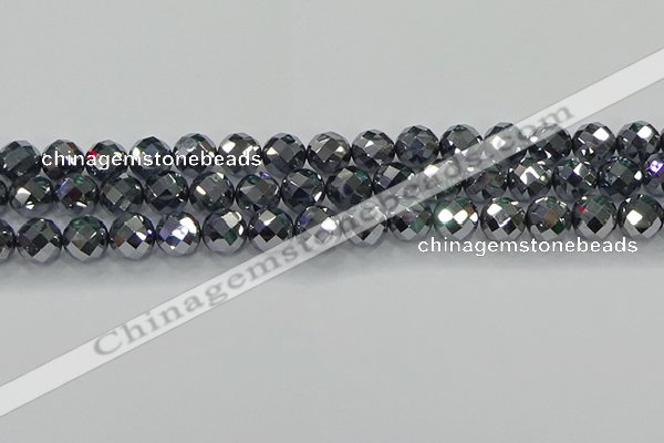 CTZ614 15.5 inches 12mm faceted round terahertz beads wholesale