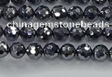 CTZ620 15.5 inches 4mm faceted round terahertz beads wholesale