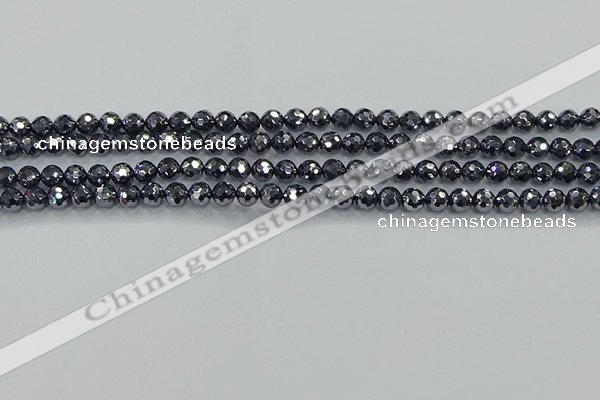 CTZ620 15.5 inches 4mm faceted round terahertz beads wholesale