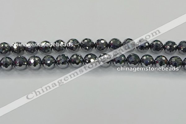 CTZ622 15.5 inches 8mm faceted round terahertz beads wholesale