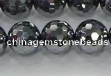 CTZ623 15.5 inches 10mm faceted round terahertz beads wholesale