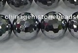 CTZ624 15.5 inches 12mm faceted round terahertz beads wholesale