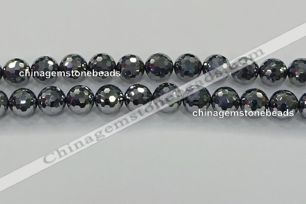 CTZ624 15.5 inches 12mm faceted round terahertz beads wholesale