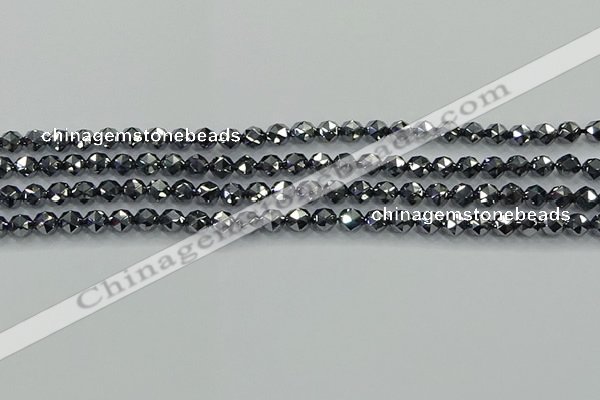 CTZ630 15.5 inches 4mm faceted nuggets terahertz beads wholesale