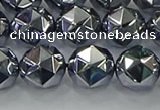 CTZ633 15.5 inches 10mm faceted nuggets terahertz beads wholesale