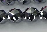 CTZ634 15.5 inches 12mm faceted nuggets terahertz beads wholesale