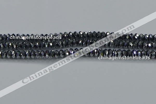 CTZ644 15.5 inches 4*6mm faceted rondelle terahertz beads wholesale