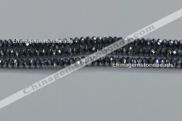 CTZ645 15.5 inches 5*8mm faceted rondelle terahertz beads wholesale