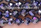 CTZ653 15.5 inches 4mm faceted round tiny terahertz beads