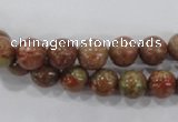 CUG102 15.5 inches 8mm round Chinese unakite beads wholesale