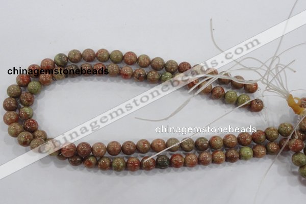 CUG102 15.5 inches 8mm round Chinese unakite beads wholesale