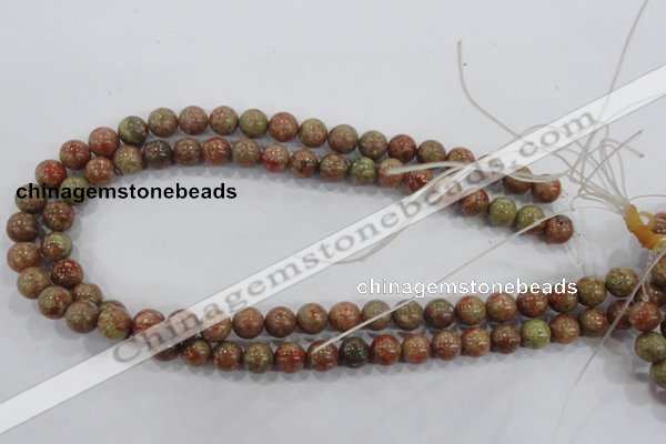 CUG103 15.5 inches 10mm round Chinese unakite beads wholesale