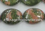 CUG62 16 inches 18*25mm oval natural unakite gemstone beads wholesale