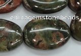 CUJ03 15.5 inches 22*30mm oval autumn jasper gemstone beads