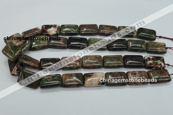 CUJ06 15.5 inches 18*25mm rectangle autumn jasper gemstone beads