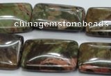 CUJ07 15.5 inches 22*30mm rectangle autumn jasper gemstone beads