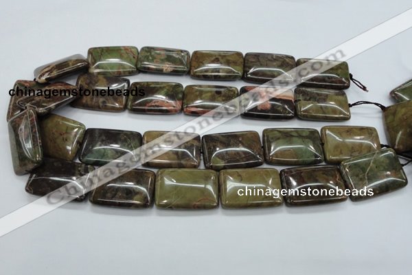 CUJ07 15.5 inches 22*30mm rectangle autumn jasper gemstone beads