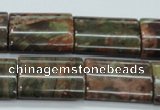 CUJ09 15.5 inches 18*25mm flat tube autumn jasper gemstone beads