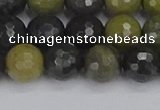 CUJ102 15.5 inches 8mm faceted round African green autumn jasper beads