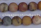 CVJ15 15.5 inches 12mm round matte venus jasper beads wholesale