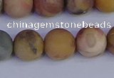 CVJ16 15.5 inches 14mm round matte venus jasper beads wholesale