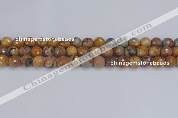 CVJ24 15.5 inches 10mm faceted round venus jasper beads wholesale