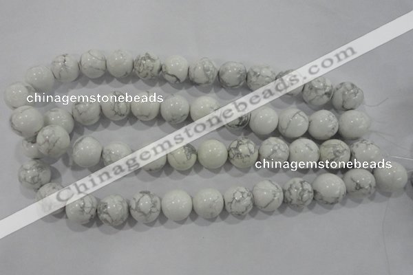 CWB208 15.5 inches 20mm round natural white howlite beads wholesale