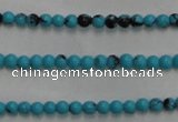 CWB550 15.5 inches 2mm round howlite turquoise beads wholesale