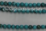 CWB551 15.5 inches 3mm round howlite turquoise beads wholesale