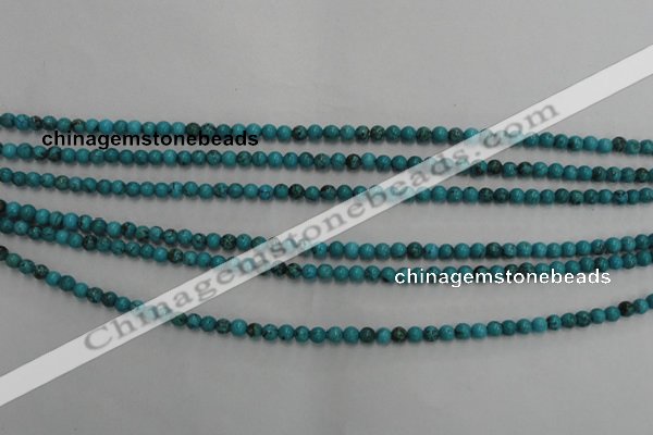 CWB551 15.5 inches 3mm round howlite turquoise beads wholesale