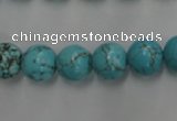 CWB557 15.5 inches 10mm round howlite turquoise beads wholesale